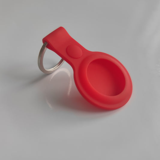 Apple AirTag Case Anhänger Schutzhülle Schlüsselanhänger rot