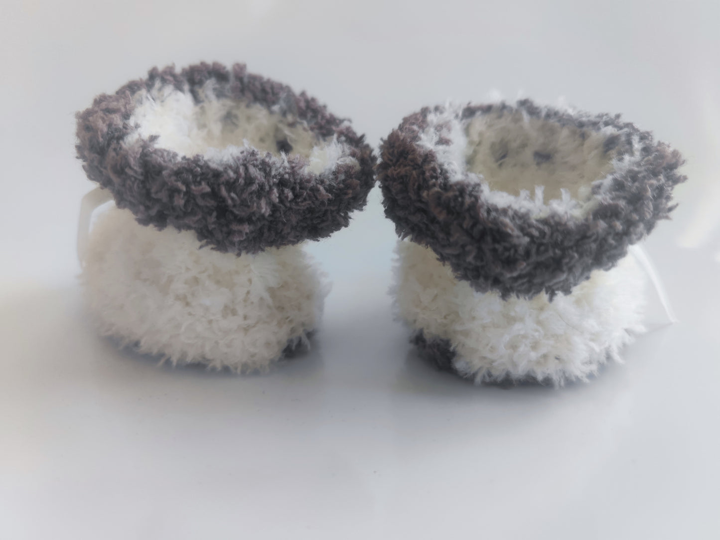 1 paar dicke Baby Unisex Socken aus flauschigem Bébé-Wollmix in Handmanufaktur