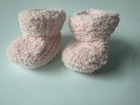 1 paar Baby Socken new born Modell "Emma" Wollmix hellrosa homemade Schweizer Manufaktur